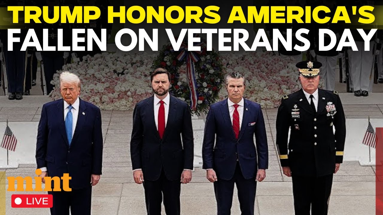 LIVE: US President Trump Honors Veterans With Wreath-Laying At Arlington National Cemetery | US News