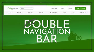 Simple Double Navigation Bar Using HTML and CSS - Navigation Bar - Multi NavBars
