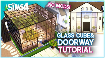 Sims 4 Tutorial: MOD FREE way to build GLASS CUBES & more! | Kate Emerald