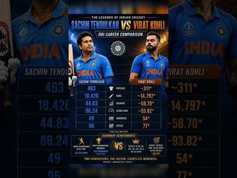 virat kohli vs sachin tendulkar 😎#shorts #trending #cricket #odi #fans #icc #rohitsharma #viratkohli