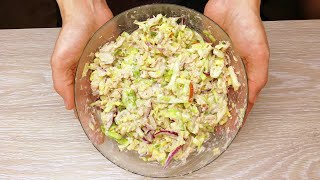 Ich werde nie müde, diesen köstlichen Salat zu essen! Leichter Salat mit Thunfisch #134