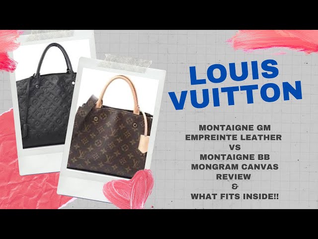 Louis Vuitton Montaigne MM vs Montaigne GM Comparison / What's In My Bag  #lvmontaigne #lvempreinte 
