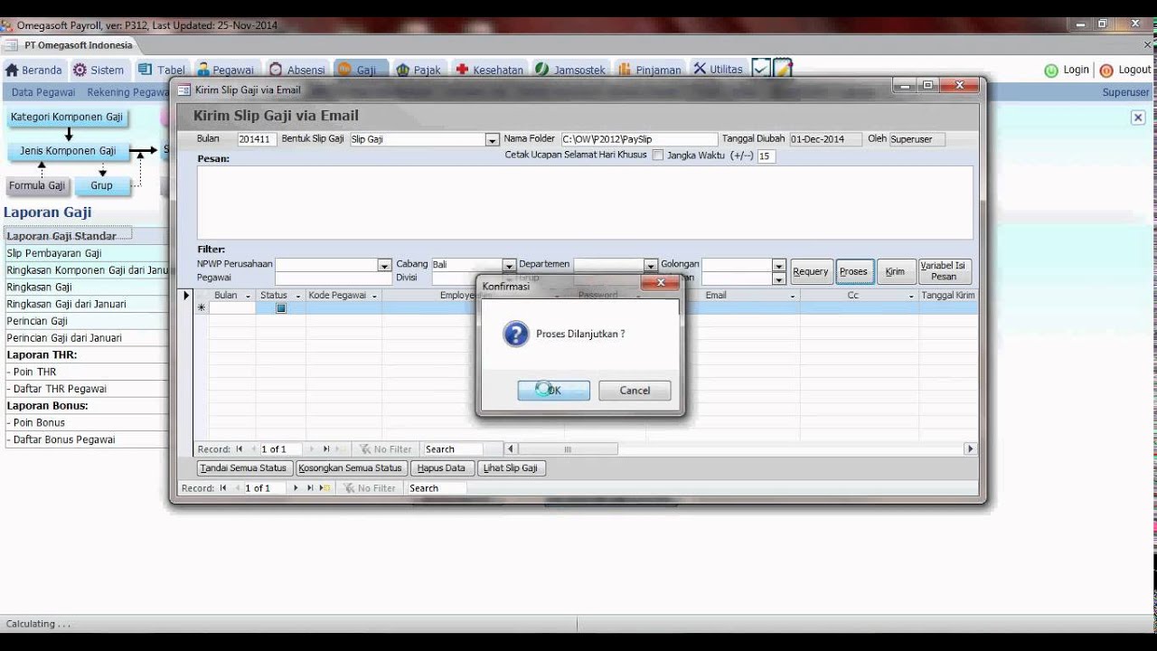 30 Slip Gaji Via Email Youtube
