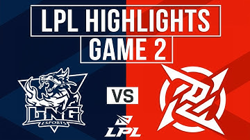 LNG vs NIP Highlights Game 2 | LPL 2025 Split 3 | LNG Esports vs Ninjas in Pyjamas