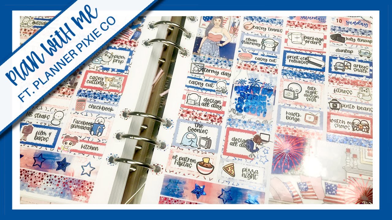Freedom Pixie Plan With Me // Freedom (Planner Pixie Co) - YouTube