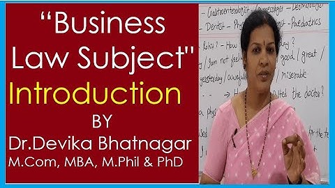 Introduction of Business Law