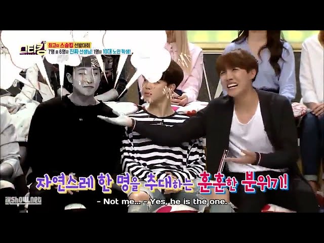 [Eng Sub] BTS and Twice be a comedic duo in Star King show Part-1 class=