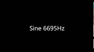 Sine 6695Hz Audio Only