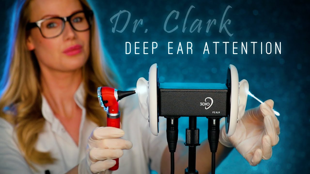 ASMR | 3DIO DEEP EAR ATTENTION | Dr. Clark Ear Exam Role Play  for Sleep | Isabel imagination