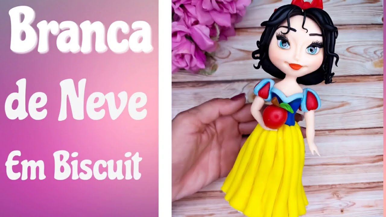 Branca de Neve em Biscuit (sem molde)