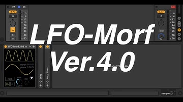 LFO-Morf 4 0 Max for Live Ableton maxmsp cycling74