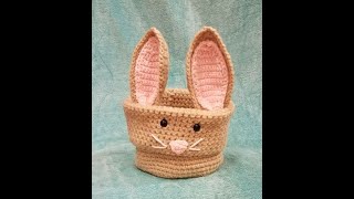 How to Crochet a Bunny Basket RIGHT Handed Part 1