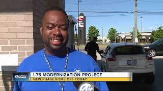 Segment 3 of I-75 modernization project now underway with construction from 13 Mile to 8 Mile