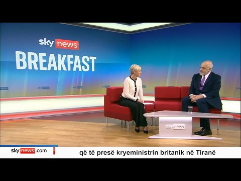 Kryeministri Edi Rama – 📍Londër – Në Sky News🎙️