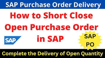 How to Short Close any Open Purchase Order in SAP II How to Close PO in SAP II Open PO using ME2N II