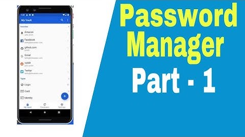 User Interface Design | Password Manager Using Room Database | Android Studio