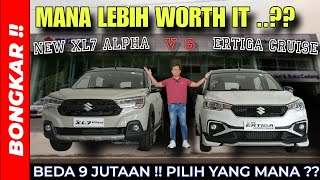 Bongkar !! PERBANDINGAN SUZUKI NEW ERTIGA CRUISE VS NEW XL7 ALPHA HYBRID 2024 EXTERIOR & INTERIOR