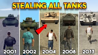 STEALING EVERY TANK FROM ALL GTA GAMES ! (FROM GTA 5 TO GTA 3)