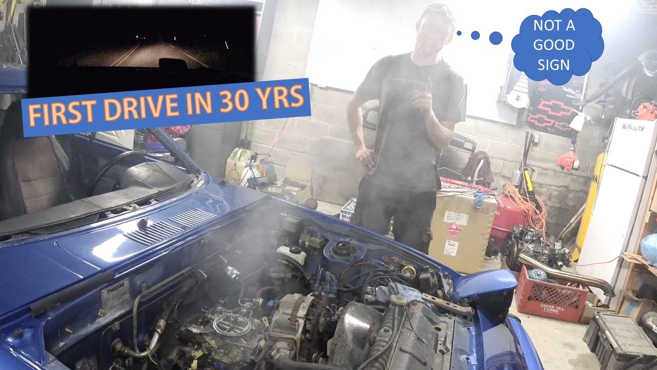 Lil Stu the RX7 is Smoking Like Crazy- I hope Its Not Oil Control Rings! 2 Days Until DGRR