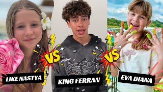 Kids Diana Show vs Ferran The Fashion King & Like Nastya- Who is Richest Young Star 2025