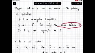 Check if the homogeneous system Ax = 0 has a nontrivial solution. Is the matrix A nonsingular?