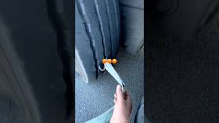 Strap on road puncher my tyre #truckdriver #truckdrivers