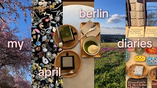 berlin vlog  ݁˖ ❀ mauer park flea market, cherry blossom & nature spots, tv tower view hill