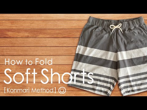 [KonMari Method] How to fold Soft shorts -English edition-