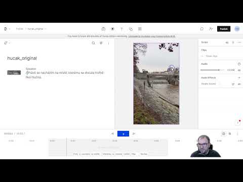 Vylepšení zvuku a přepis na text zdarma v aplikaci Descript