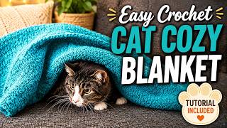 Easy Crochet Cat Blanket