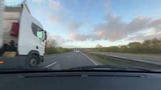 🇬🇧112mins Relaxing Evening Car Travel A3 M25 M1 A5 A509 Cowplain to Grange Farm | No Music No Talk
