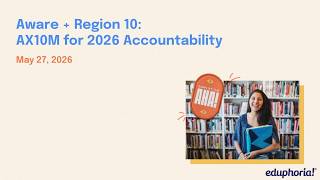 Aware + Region 10: AXIOM for 2026 Accountability Eduphoria Webinar