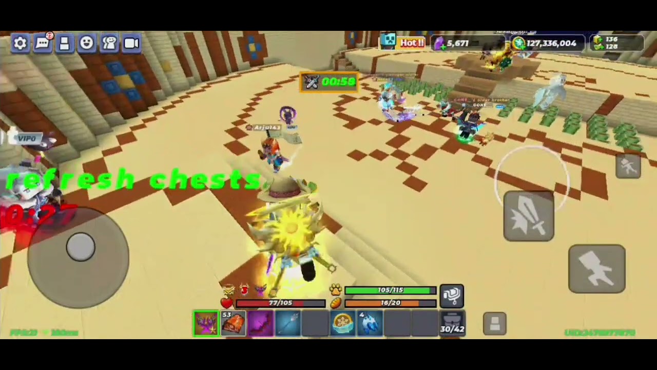 Sky block man go video chat and like subscribe @)#+ pvp )()( ) 😭😭