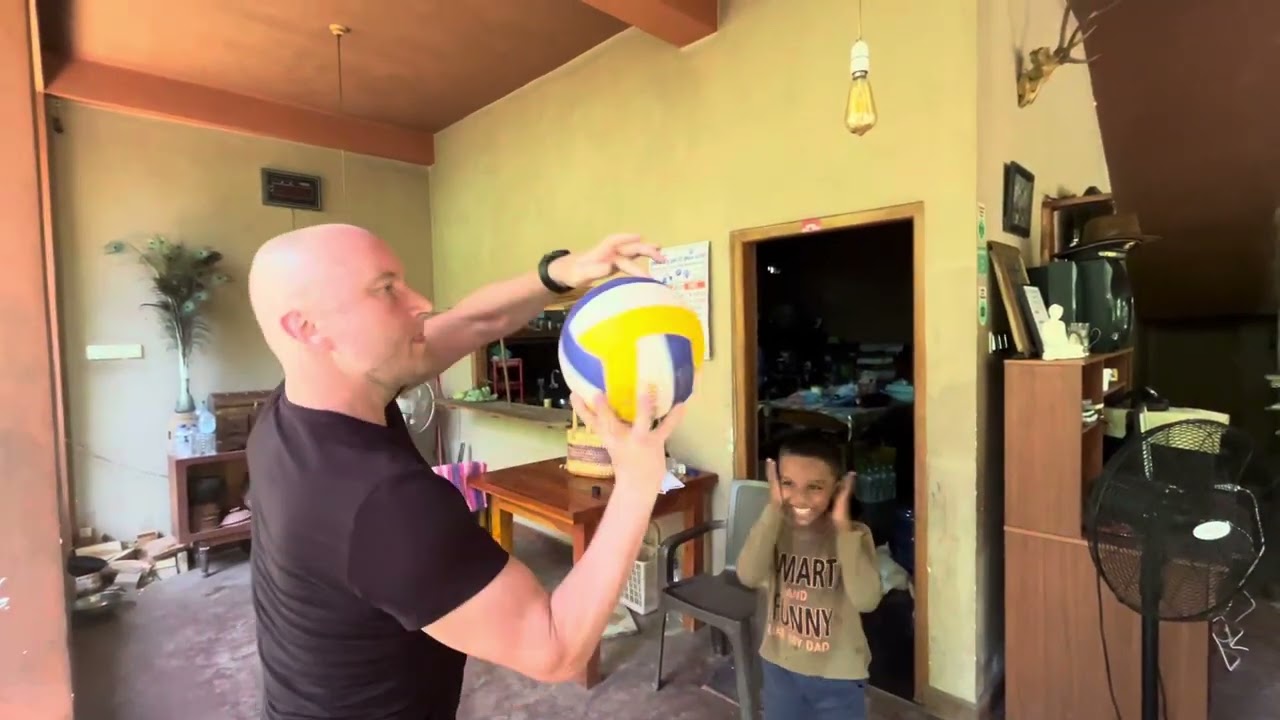 Football player at Lakeside cabana Tissamaharama