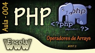 Aula 004 - PHP - Operadores de Arrays Associativos e Arrays Multidimensionais - #058.2