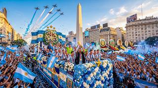 Argentina World Cup Runner-Up Parade 2026🥈Millions Welcome Their Heroes Home
