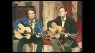 MERLE HAGGARD and JOHNNY CASH - &quot;Sing Me Back Home&quot; &amp; &quot;I&#39;LL BE HERE IN THE MORNING&quot; - GUITAR DUETS