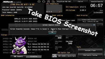 Take a BIOS Screenshot - Capture BIOS Images Step by Step