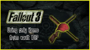 Can you beat fallout 3 with equipment from vault 101? (3,000 sub speacial)