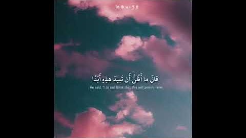 ودخل جنته وهو ظالم لنفسه سورة الكهف بصوت رائع😀😊
