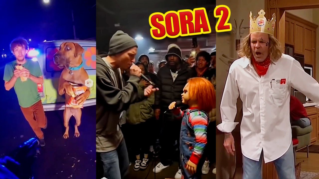 Смешные и оскорбительные видео с ИИ Sora 2, подборка №2