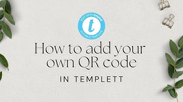How to upload your own QR Code to Templett (Templett Tutorial)