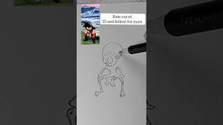 Draw goku Easy | dbz 🎀⚔️ #kpopdemonhunters #zoey #fanart #animeart #drawingtutorial
