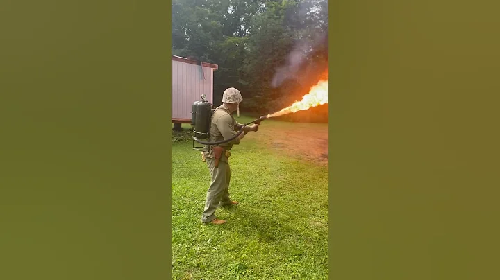 WWII USMC M2 Flamethrower
