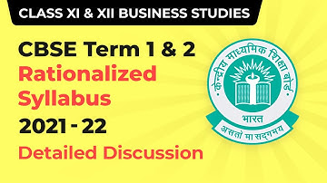 CBSE Term Wise Syllabus for Term 1 and Term 2 | Class 11 and 12 B Studies Syllabus 2021 22 (2022-23)