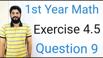 1st Year Math Exercise 4.5 Q9 | Geometric Progression Full Solution | Class 11 Math Chapter 4.5