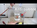 What Happens to an Anti-bubble in a Vacuum Chamber?