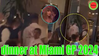 OMG! Taylor Swift \& Travis Kelce appeared on their first date at Miami GP 2024