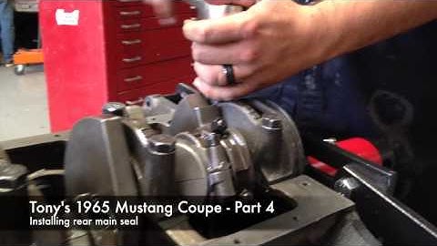 Installing Rear Main Seal On Tony