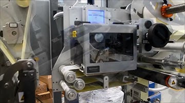 Labelling systems for thermoformed trays and flow-packs or bags